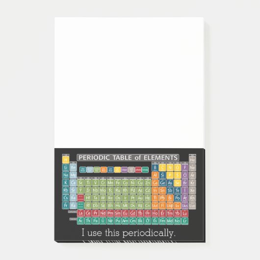 Periodisch Periodische Elementübersicht - Studiere Post-it Klebezettel (Vorderseite)