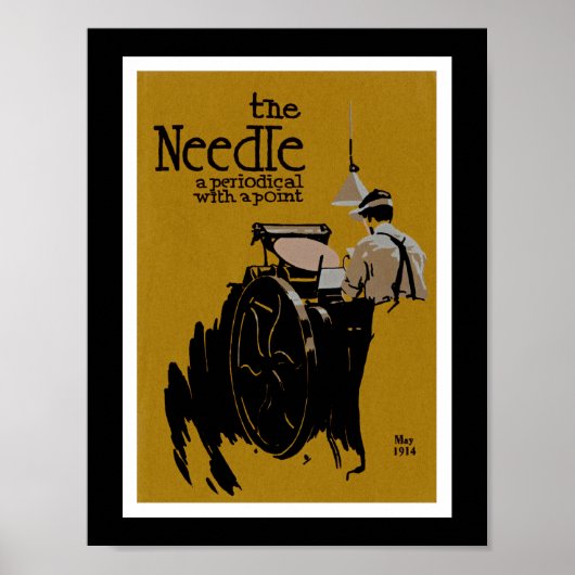 Periodische Abbildung der Nadel Poster (Vorne)