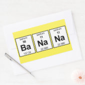 Periodische BaNa-Tabelle Rechteckiger Aufkleber (Umschlag)