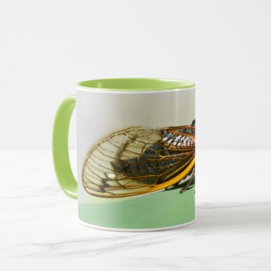 Periodische Cicada Tasse - Kaffee mit Brood X geni (Vorderseite Links)