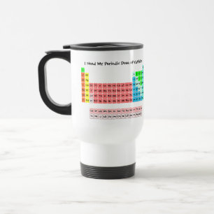 Periodische Dosis Koffein- Periodensystem Reisebecher