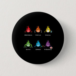 Periodische Elemente Chemie Liebhaber Wissenschaft Button