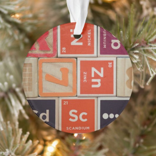 Periodische Elemente Zink-Wissenschaft Ornament (Baum)