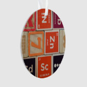 Periodische Elemente Zink-Wissenschaft Ornament (Vorderseite)