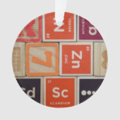 Periodische Elemente Zink-Wissenschaft Ornament (Vorderseite)