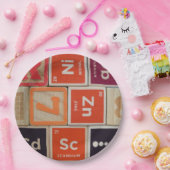 Periodische Elemente Zink-Wissenschaft Pappteller (Party)