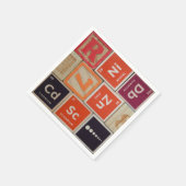 Periodische Elemente Zink-Wissenschaft Serviette (Ecke)
