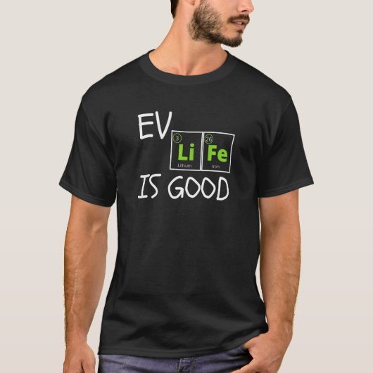 Periodische EV-Lebensdauer-Tabelle der Elemente-Ök T-Shirt (Vorderseite)