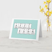 Periodische Geburtstagskarte Karte (Gelbe Blume)