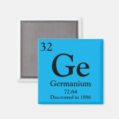 Periodische Germanium-Tabelle Magnet (Vorderseite/Rückseite)