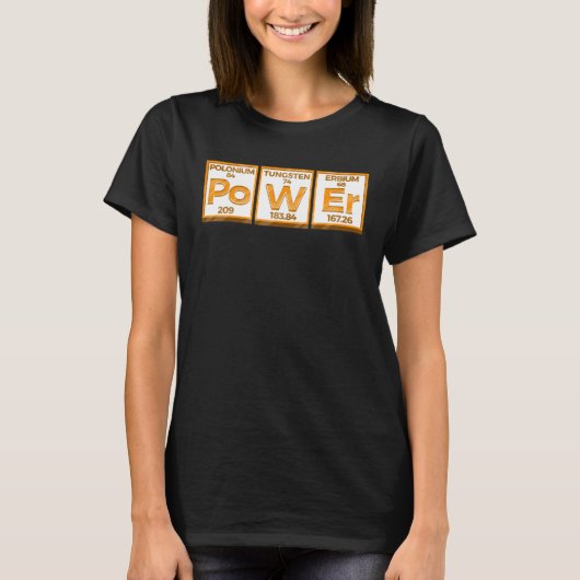 Periodische Lieben für Fitness-Power- T-Shirt (Vorderseite)