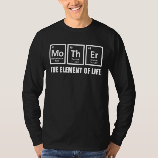 Periodische Mama Muttermutter Tageselement T-Shirt (Vorderseite)