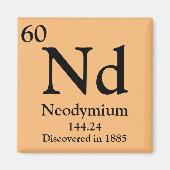 Periodische Neodym-Tabelle Magnet (Vorne)
