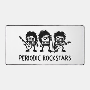 Periodische Rockstars Chemie Humor Schreibtischunterlage