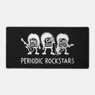 Periodische Rockstars Chemie Humor Schreibtischunterlage