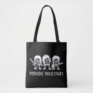 Periodische Rockstars Chemie Humor Tasche