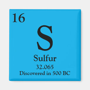 Periodische Schwefeltabelle Magnet