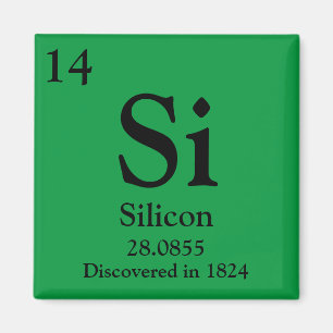 Periodische Silikon-Tabelle Magnet