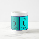 Periodische Soup-Tabellenwort-Tasse Kaffeetasse (Mittel)