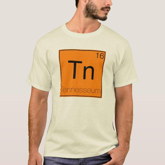 Periodische Staaten - Tennessee (TN) T-Shirt (Vorderseite)