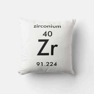 Periodische Tabelle 40 Zirkoniumkissen Kissen