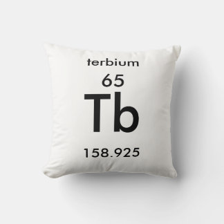 Periodische Tabelle 65 Terbiumpilze Kissen