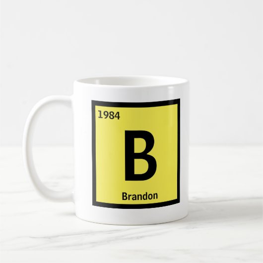 Periodische Tabelle A B C D Kaffeetasse (Links)