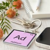 Periodische Tabelle "Addison Name Chemistry Elemen Schlüsselanhänger (Vorderseite rechts)