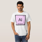 Periodische Tabelle Alexandra Name Chemistry Eleme T-Shirt (Vorne ganz)