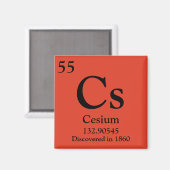 Periodische Tabelle Cesium Magnet (Vorderseite/Rückseite)