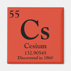 Periodische Tabelle Cesium Magnet