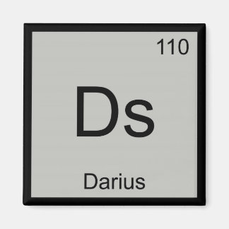 Periodische Tabelle "Darius Name Chemistry Element Magnet