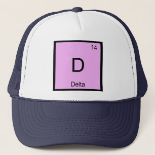 Periodische Tabelle "Delta Name Chemistry Element" Truckerkappe
