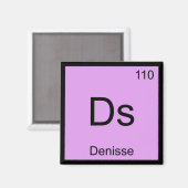Periodische Tabelle "Denisse Name Chemistry Elemen Magnet (Vorderseite/Rückseite)