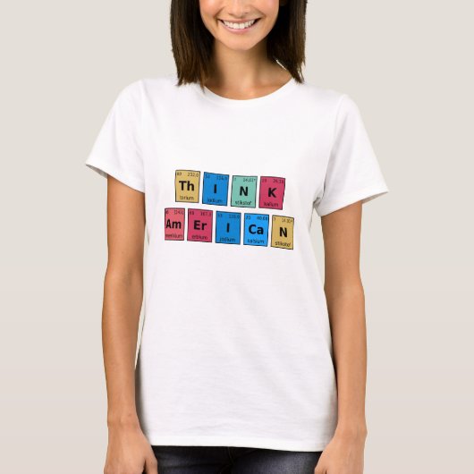 Periodische Tabelle denken T-Shirt (Vorderseite)