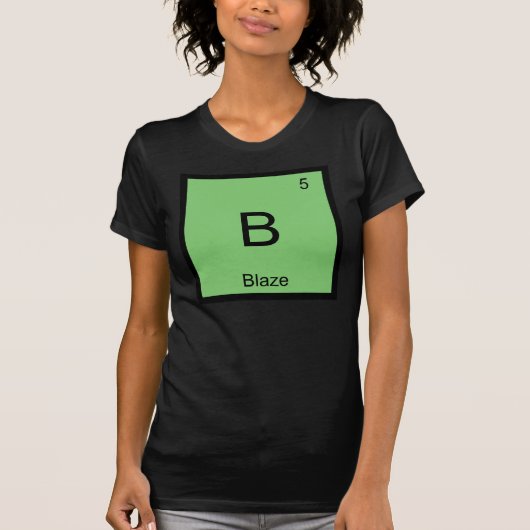 Periodische Tabelle der Blaze Name Chemistry Eleme T-Shirt (Vorderseite)