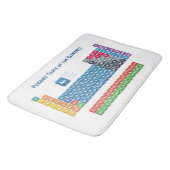 Periodische Tabelle der Elemente 2 Badematte (Schrägansicht)