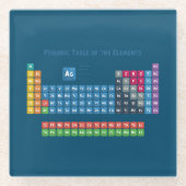 Periodische Tabelle der Elemente 2 Glasuntersetzer (Vorderseite)