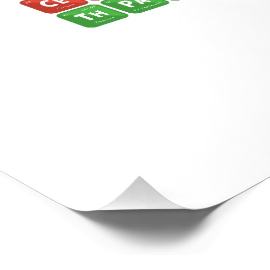 Periodische Tabelle der Elemente 2 Poster (Ecke)