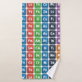 Periodische Tabelle der Elemente 3 Badehandtuch