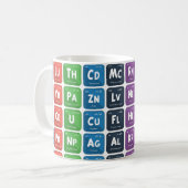 Periodische Tabelle der Elemente 3 Kaffeetasse (Vorderseite Links)