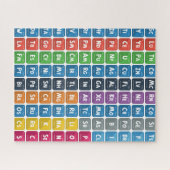 Periodische Tabelle der Elemente 3 Puzzle (Horizontal)
