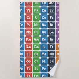 Periodische Tabelle der Elemente 3 Strandtuch