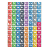 Periodische Tabelle der Elemente 3 Tischdecke (Vorderseite)