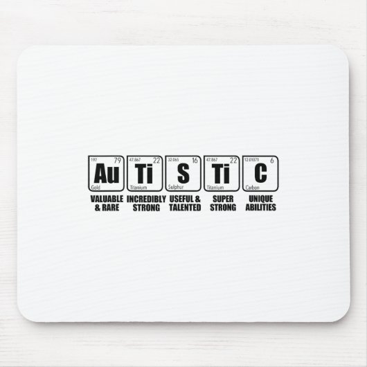Periodische Tabelle der Elemente a Mousepad (Vorne)