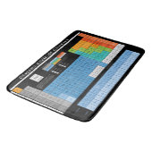 Periodische Tabelle der Elemente Badematte (Schrägansicht)