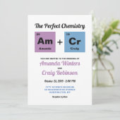 Periodische Tabelle der Elemente Einladung (Stehend Vorderseite)