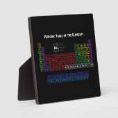 Periodische Tabelle der Elemente Fotoplatte (Vorderseite)