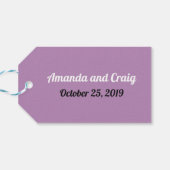 Periodische Tabelle der Elemente Hochzeit Geschenkanhänger (Rückseite Horizontal)