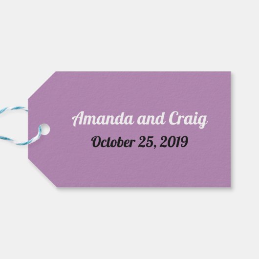 Periodische Tabelle der Elemente Hochzeit Geschenkanhänger (Rückseite Horizontal)